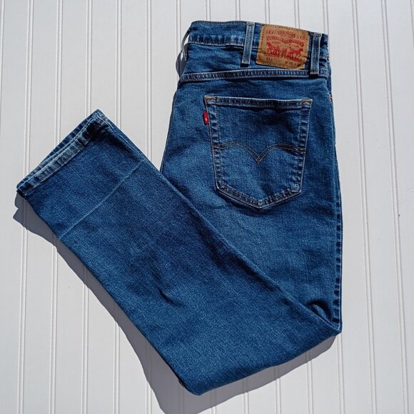 LEVI'S JEANS Men's 38 x 30 Blue Denim 511 Slim Fit Medium Wash Distressed - Picture 14 of 14